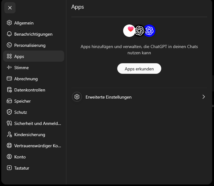 Settings → Apps → Advanced settings.